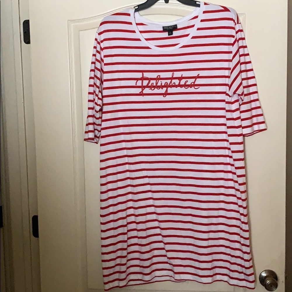 Red/White Stripe Dress